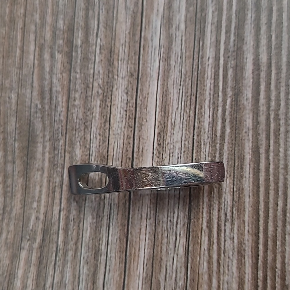 14KT WHITE GOLD TENSION SET DIAMOND PENDANT - Picture 9 of 13